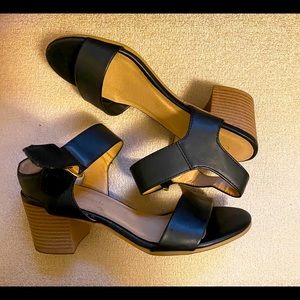 CityClassified Black Ankle Strap
